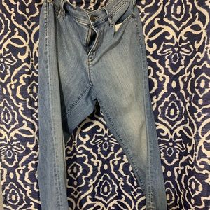 Loft skinny leg jeans with side zipper